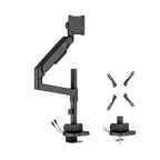 Brateck Heavy Duty Gas Spring Monitor Arm Mount with USB Ports - 24"-57"(LDT92-C012UCP-B) - 1