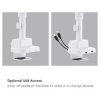Brateck Heavy Duty Gas Spring Monitor Arm Mount with USB Ports - 24"-57"(LDT92-C012UCP-B) - 6