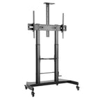 Brateck Heavy-Duty Height-Adjustable TV Trolley Cart - Supports 60"-100"  (MAX 100KG)(TTL06H-610TW) - 1