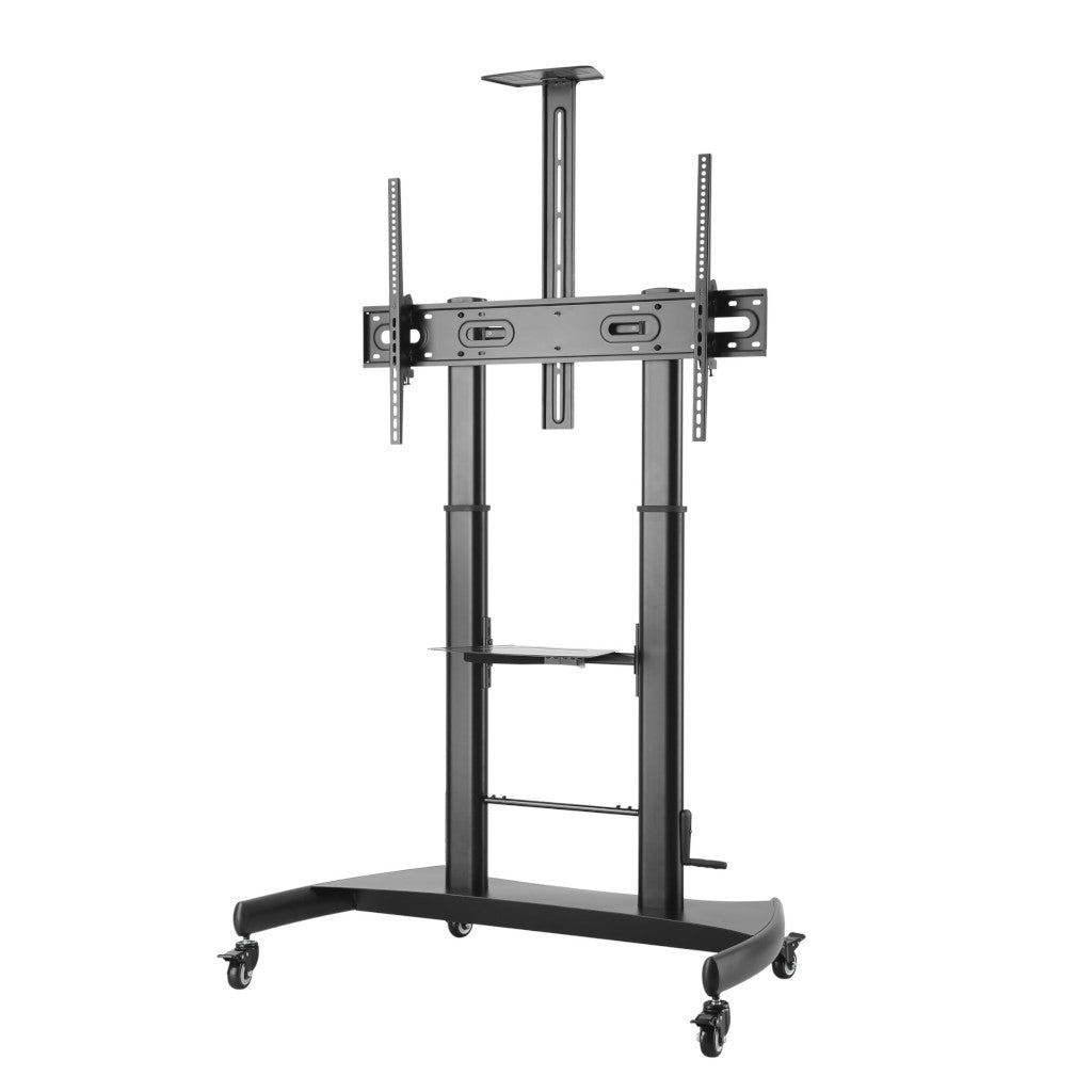 Brateck Heavy-Duty Height-Adjustable TV Trolley Cart - Supports 60"-100"  (MAX 100KG)(TTL06H-610TW) - 2