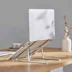 Brateck Portable 6-Level Adjustable Aluminum Laptop Riser - 11"-15" (Silver)(LPS03-3-03) - 2