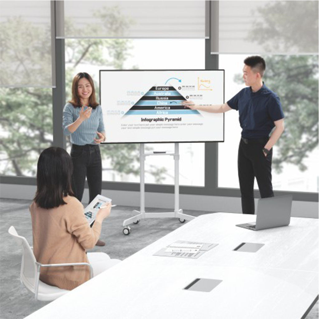 Brateck Rotating Mobile Stand for Interactive Display(TTV11-46TW-WH) - 7