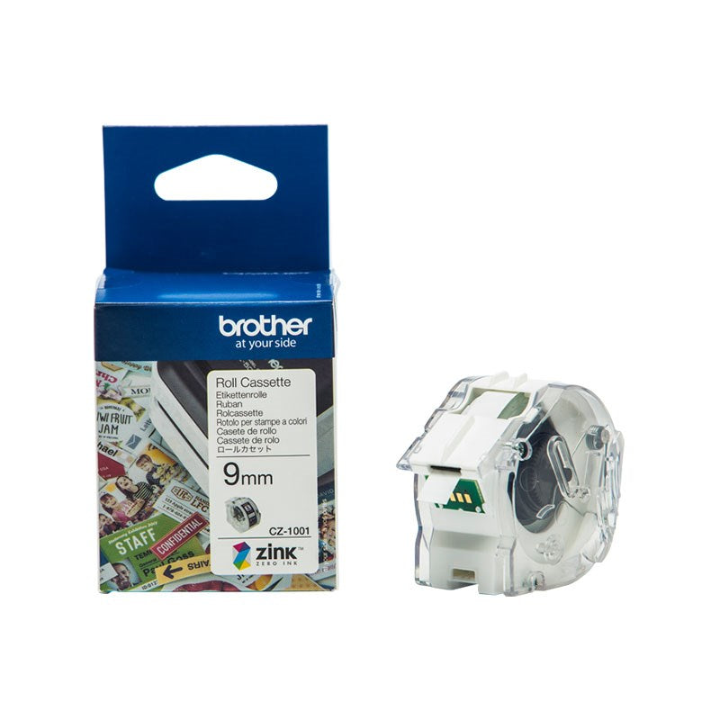 Brother CZ-1001 9mm Full Colour Roll Casette - 5m(CZ-1001) - 1