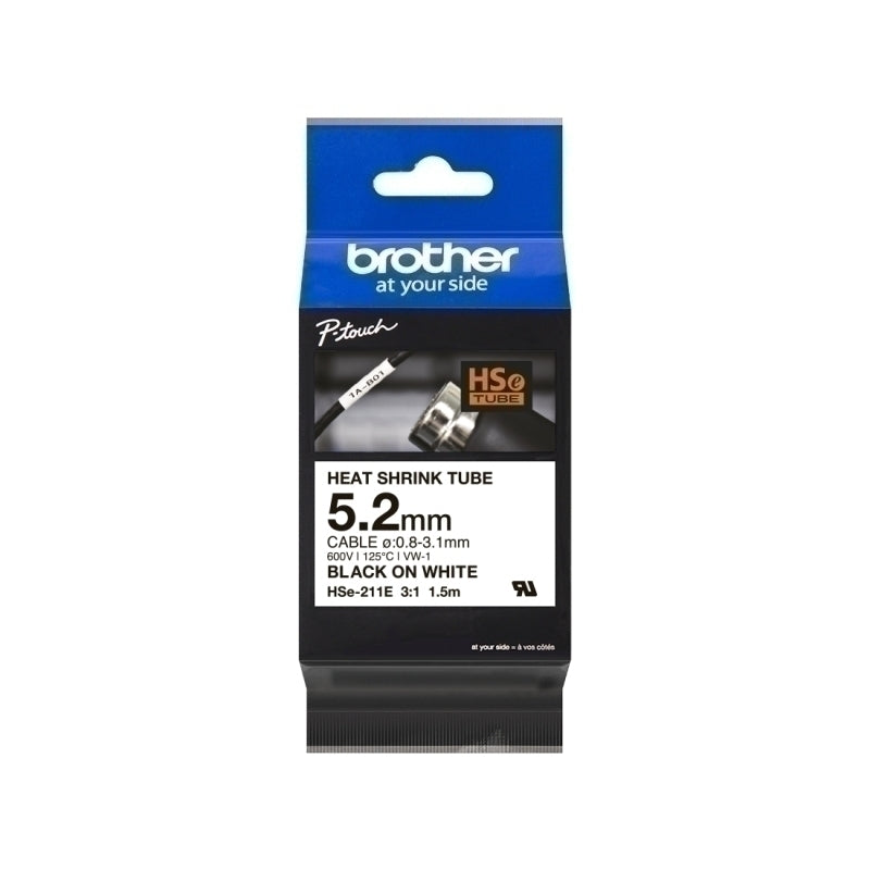 Brother HSe211E Labelling Tape 1.5m(HSE211E) - 1