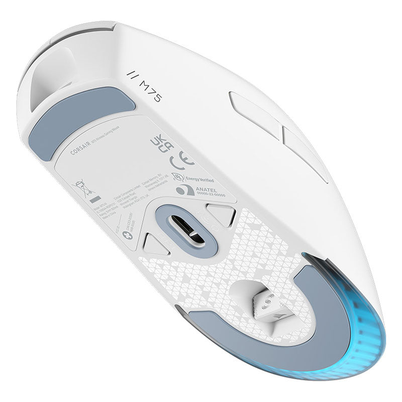 Corsair M75 Lightweight RGB Wireless Optical Gaming Mouse - White(CH-931D011-AP) - 5
