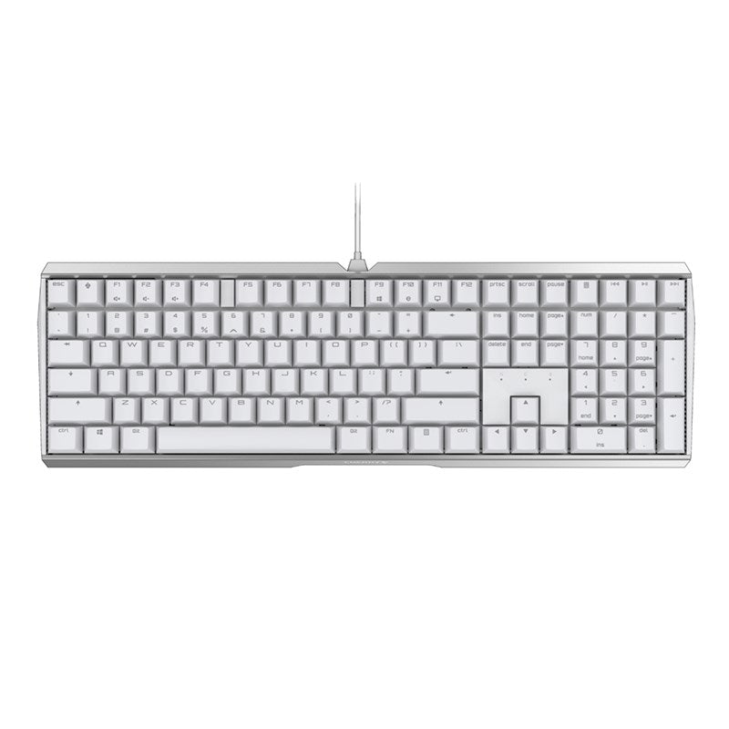 Cherry MX 3.0S NBL White Mechanical Gaming Keyboard - Cherry MX Black(G80-3870LUAEU-0) - 1