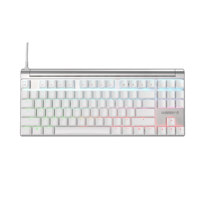 Cherry MX 8.0 RGB Silver/White Mechanical Gaming Keyboard - Cherry MX Blue(G80-3888HSAEU-0) - 3