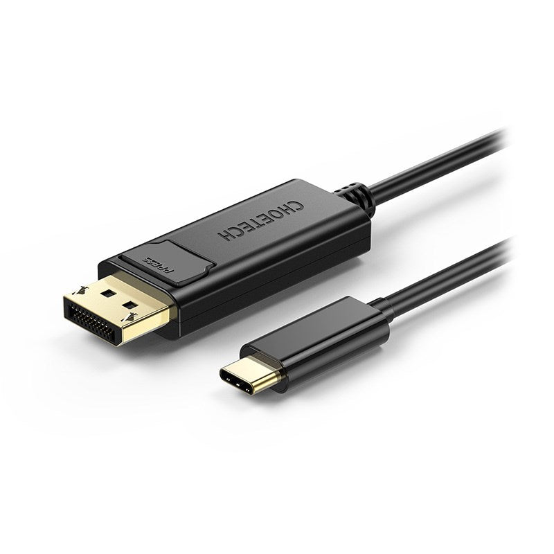 Choetech 1.8m USB-C to DisplayPort Cable - Black(ELECHOXCP1801BK) - 1