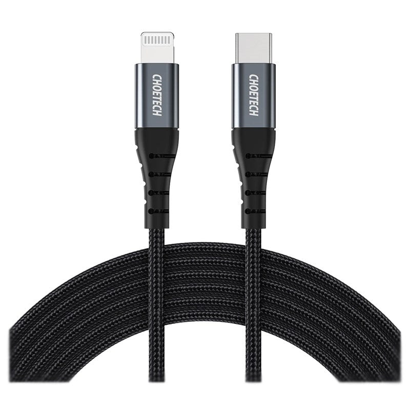 Choetech 2m USB-C to Lightning Nylon Braided Cable - M/M(IP0041) - 2