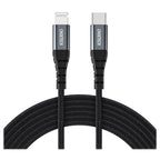Choetech 2m USB-C to Lightning Nylon Braided Cable - M/M(IP0041) - 2