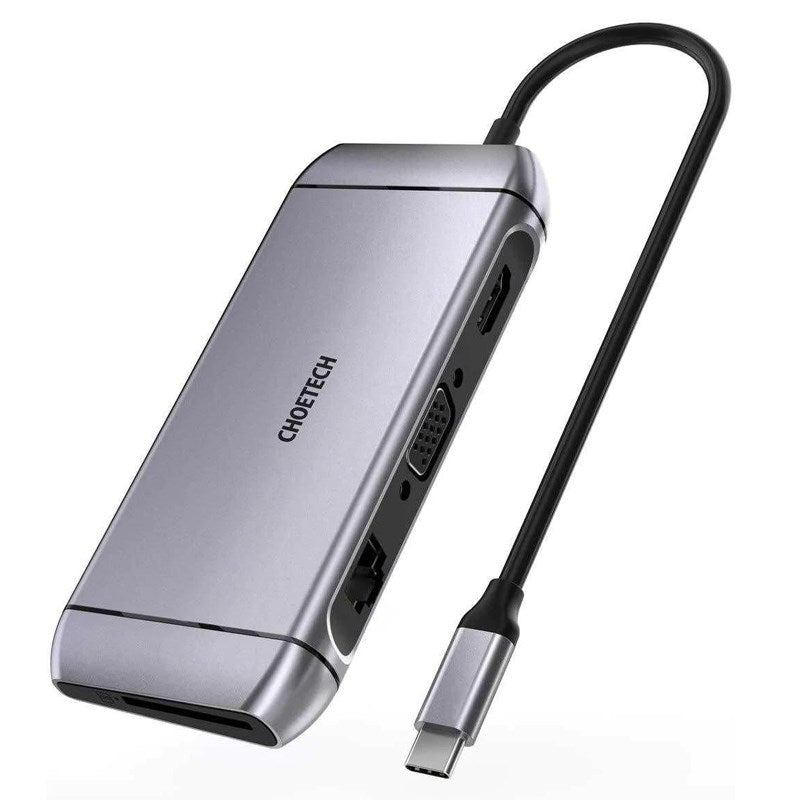 Choetech 9-in-1 Multiport USB-C Adapter Hub with 100W PD(HUB-M15) - 1