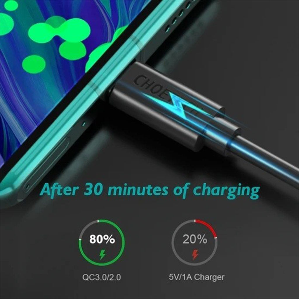Choetech AC0003-V4 2m USB-A to USB-C Fast Charging Cable(ELECHOAC0003V4) - 6