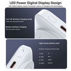 Choetech B743-WH 10000mAh 20W PD Magnetic Power Bank w/ Holder - White(ELECHOB743WH) - 4