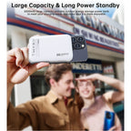 Choetech B743-WH 10000mAh 20W PD Magnetic Power Bank w/ Holder - White(ELECHOB743WH) - 9
