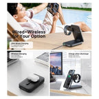 Choetech B750 10000mAh Qi2 Certified 3-in-1 Magnetic Charger Stand(ELECHOB750) - 3