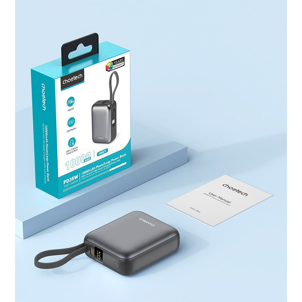Choetech B832-GY 10000mAh 35W PD PowerLeap Power Bank(ELECHOB832GY) - 4
