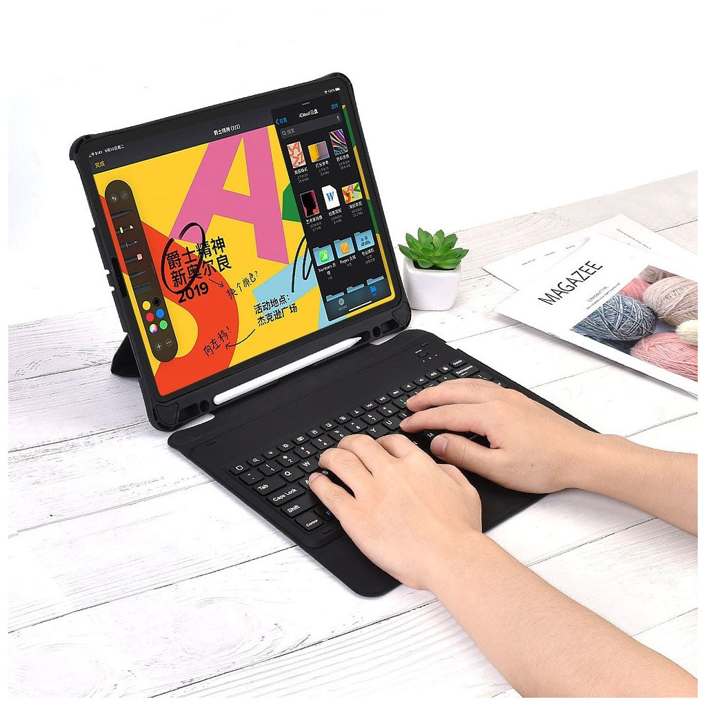 Choetech BH-015 Bluetooth Keyboard w/ Touchpad & Backlight for iPad Pro 12.9" - Black(ELECHOBH015BK) - 7