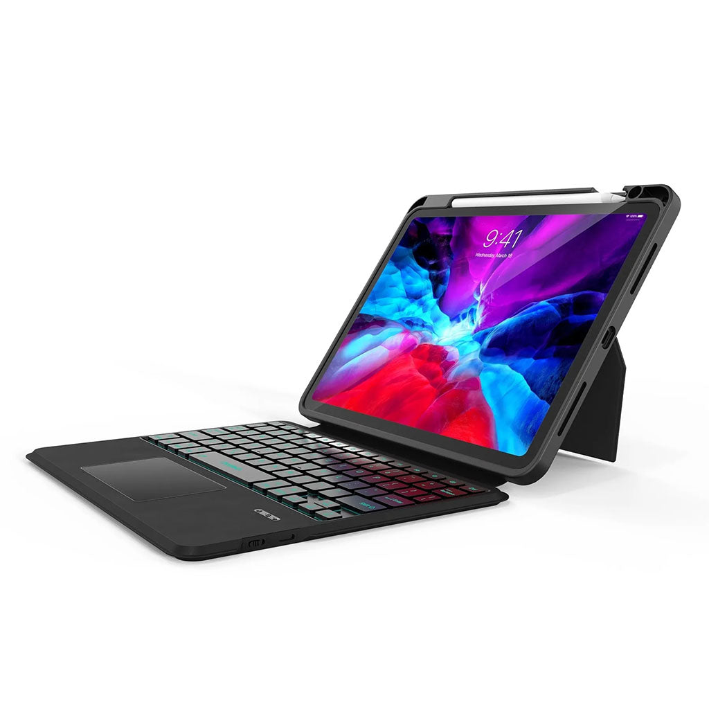 Choetech BH-018 Wireless Keyboard w/ Touchpad & Backlight for iPad Pro 11" - Black(ELECHOBH018BK) - 2
