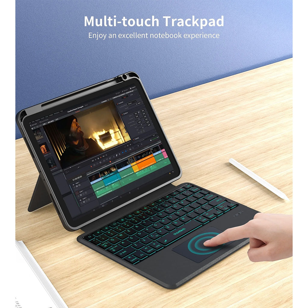 Choetech BH-018 Wireless Keyboard w/ Touchpad & Backlight for iPad Pro 11" - Black(ELECHOBH018BK) - 7