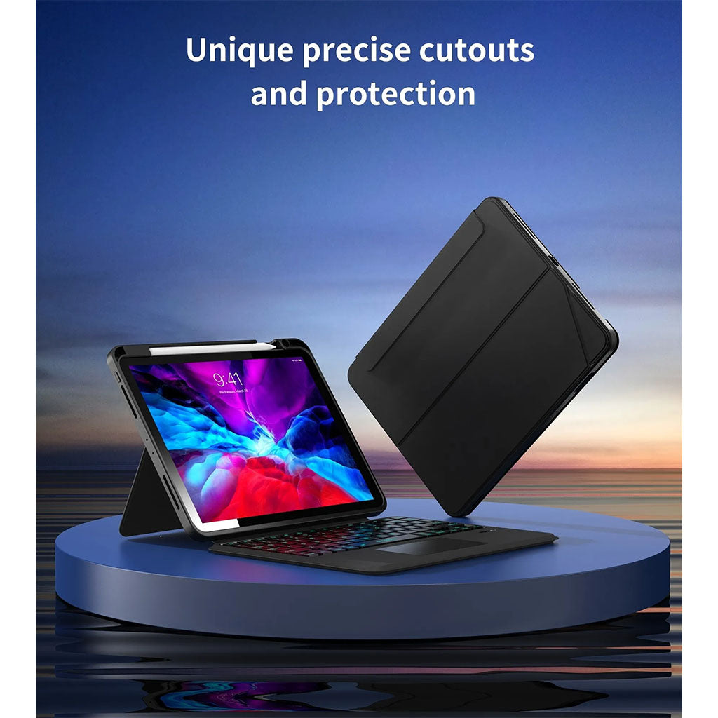 Choetech BH-018 Wireless Keyboard w/ Touchpad & Backlight for iPad Pro 11" - Black(ELECHOBH018BK) - 9