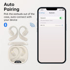 Choetech BH-T25 OWS Bluetooth V5.3 TWS Wireless Earbuds - White(ELECHOBHT25WH) - 7