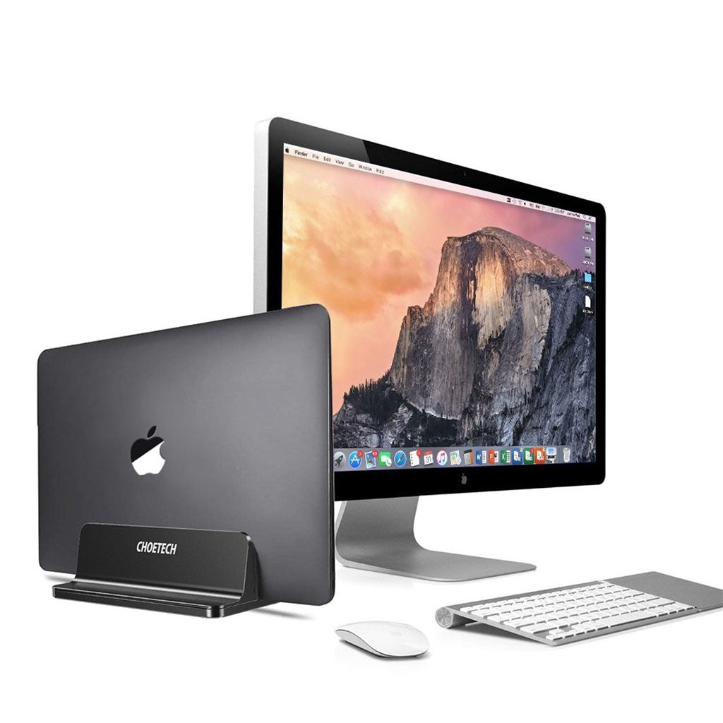 Choetech H038-BK Desktop Aluminium Adjustable Dock Vertical Laptop Stand(ELECHOH038BK) - 7