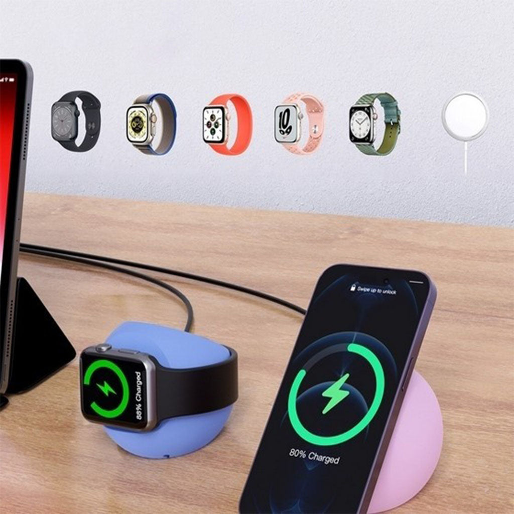 Choetech H050-BL Magnetic Holder for iPhone 12/13/14 /15 Series & iWatch - Blue(ELECHOH050BL) - 4