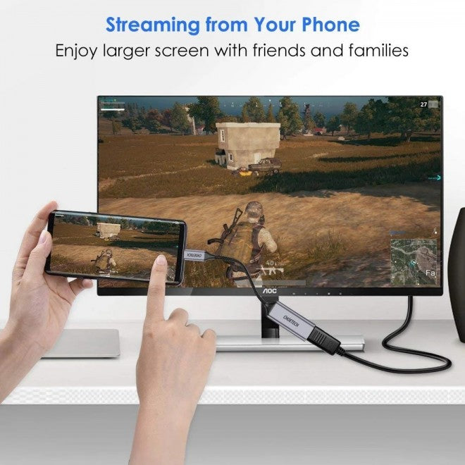 Choetech HUB-H21 USB-C to HDMI 4k@60Hz Braided Video Cable Cord Adapter(HUB-H20) - 2