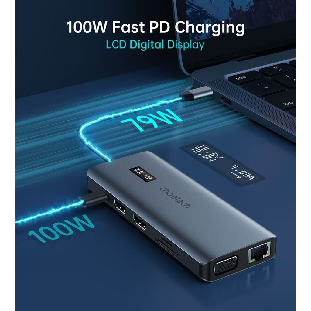 Choetech HUB-M26 12-in-1 USB-C Multiport Adapter(ELECHOHUBM26) - 3