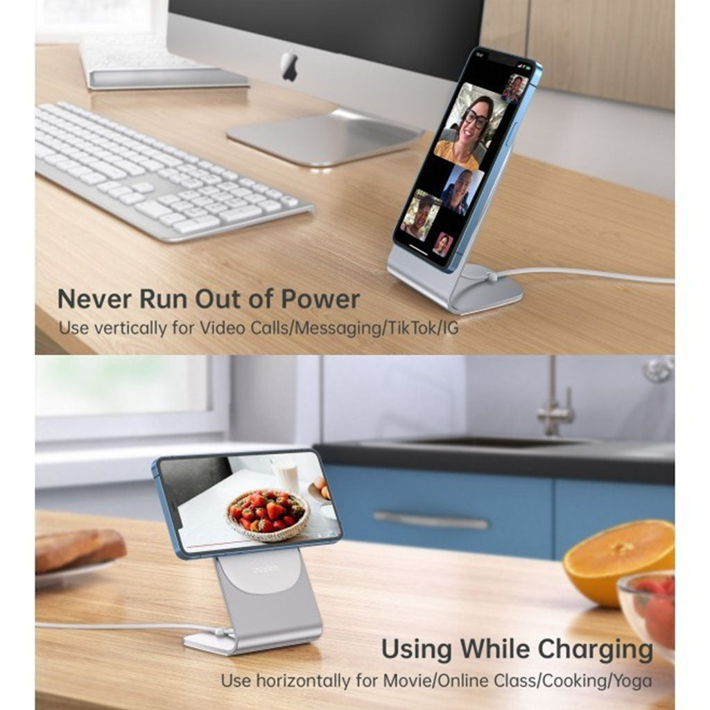 Choetech MA00117-SL MagLeap Magnetic Wireless Charger w/ Stand & AC Adapter(ELECHOMA00117SL) - 6