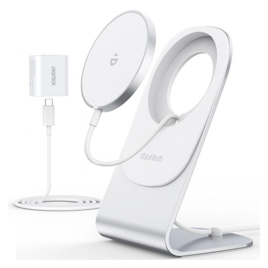 Choetech MA00117-SL MagLeap Magnetic Wireless Charger w/ Stand & AC Adapter(ELECHOMA00117SL) - 1