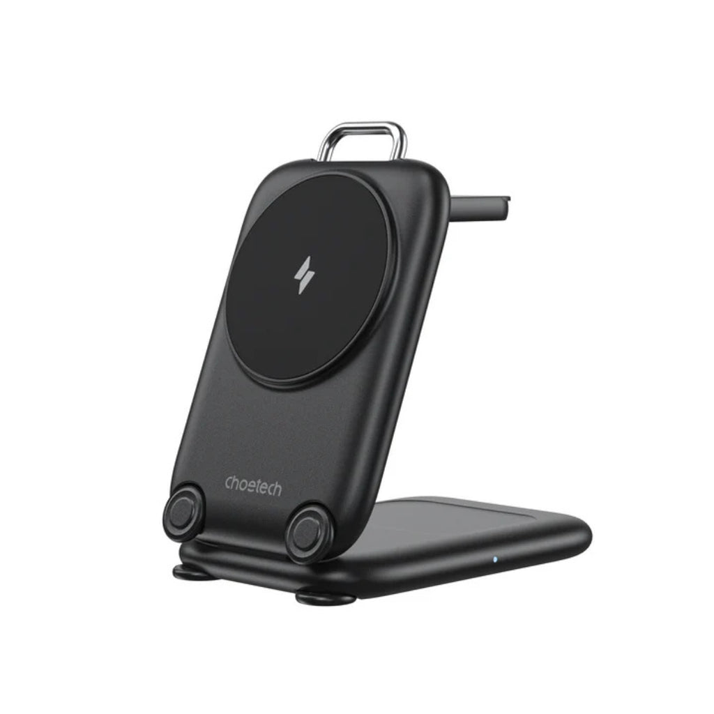 Choetech MagLeap 15W Qi2 3-in-1 Foldable Magnetic Wireless Charger - Black(CTT816FCCBK) - 1