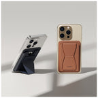 Choetech PC0003-DBW Magnetic Card Holder for iPhone 12/13/14 - Brown(ELECHOPC0003DBW) - 3