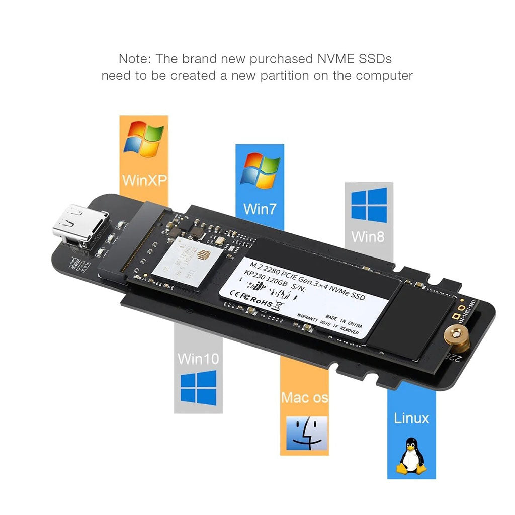 Choetech PC-HDE02 M.2 to USB SSD Reader(ELECHOPCHDE02) - 4