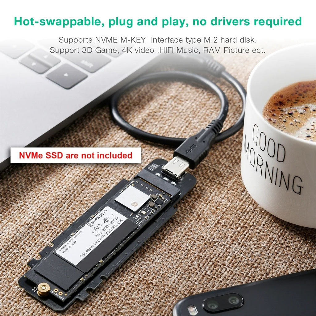 Choetech PC-HDE02 M.2 to USB SSD Reader(ELECHOPCHDE02) - 5