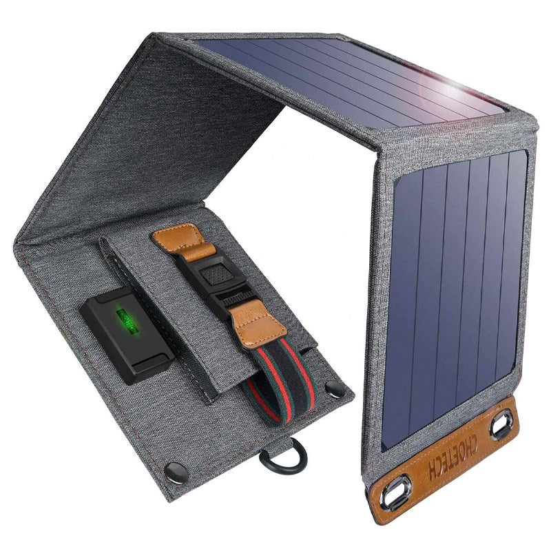 Choetech SC004 14W Foldable Solar Panel USB Charger for Outdoors(SC004) - 1