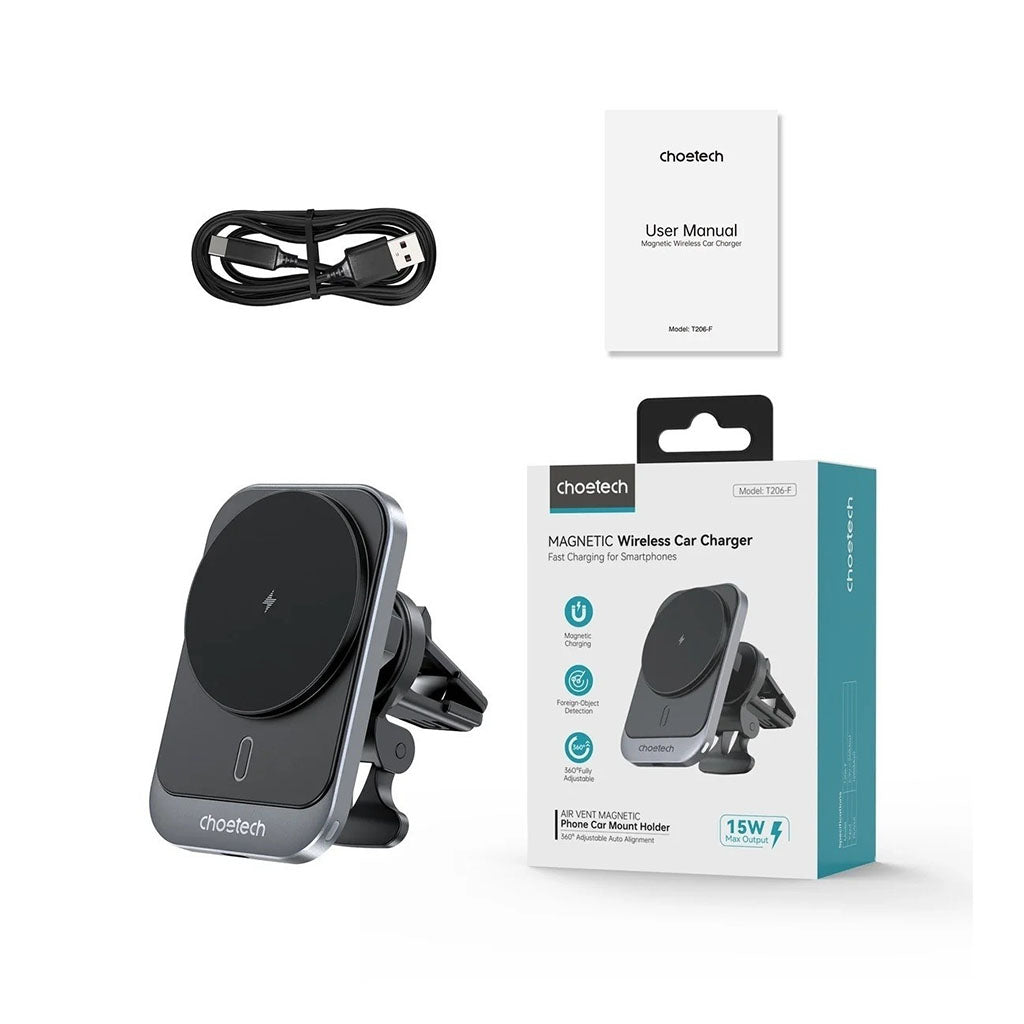 Choetech T206-F 15W Magnetic Car Charger Holder(ELECHOT206F) - 3