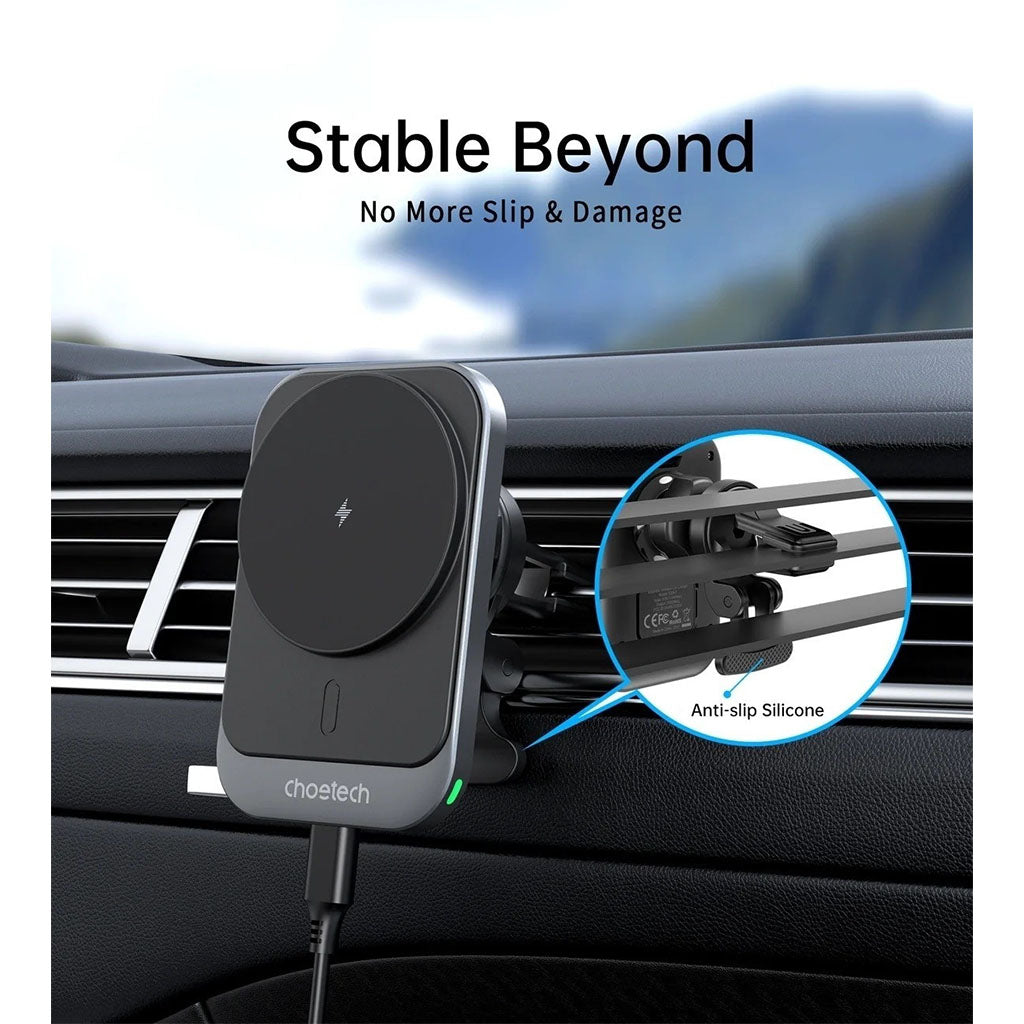 Choetech T206-F 15W Magnetic Car Charger Holder(ELECHOT206F) - 9