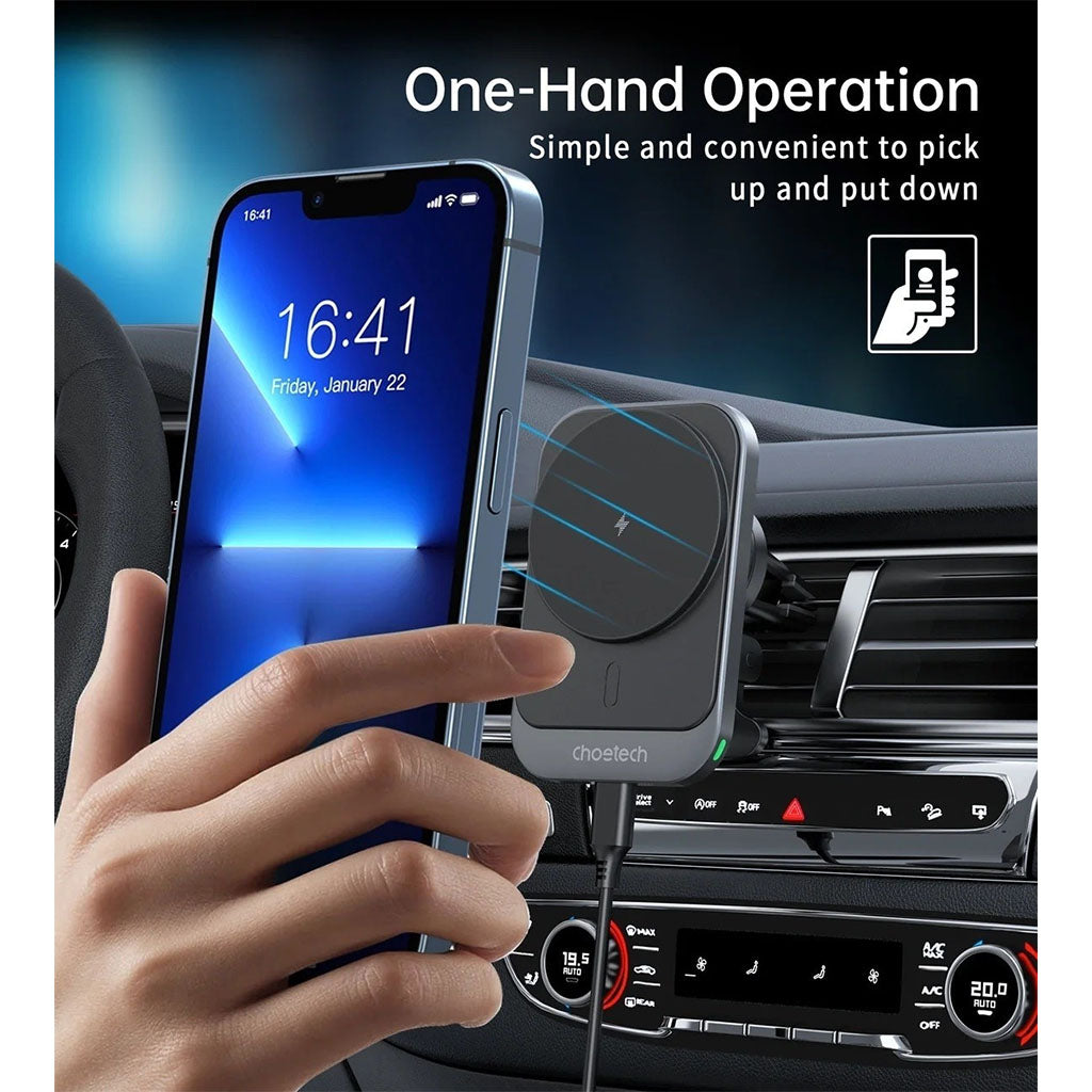 Choetech T206-F 15W Magnetic Car Charger Holder(ELECHOT206F) - 10