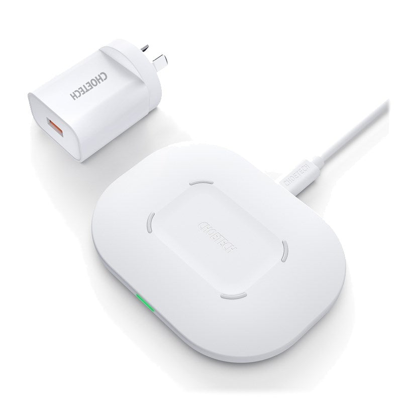 Choetech T550-F 15W Smart Fast Wireless Charging Pad for AirPods or Phone(T550-F) - 1