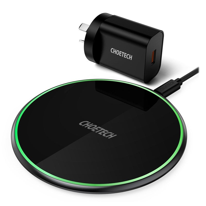 Choetech T559-F 15W USB-C Fast Wireless Charging Pad - Black(T559-F) - 1