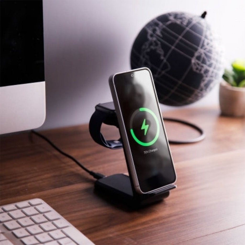 Choetech T608-F-BK 15W 4-in-1 Wireless Charger Stand - Black(ELECHOT608FBK) - 7