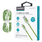 Choetech XAL-0003G 1m USB-A to Lightning Charging Cable - Green(ELECHOXAL0003G) - 2
