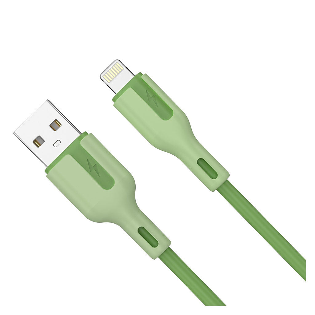 Choetech XAL-0003G 1m USB-A to Lightning Charging Cable - Green(ELECHOXAL0003G) - 1