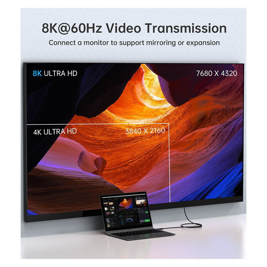 Choetech XCC-1042 2m 240W PD 8K 60Hz Video & Audio USB-C Braided Cable(ELECHOXCC1042) - 9