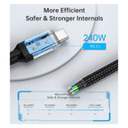 Choetech XCC-1042 2m 240W PD 8K 60Hz Video & Audio USB-C Braided Cable(ELECHOXCC1042) - 11