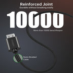 Choetech XDH01 2m 4K 60Hz DisplayPort to HDMI Braided Cable(ELECHOXDH01) - 9