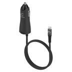 Comsol 2 Port USB Car Charger with Lightning Cable 2.4A(24W)(CCALBK) - 3