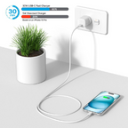 Comsol 30W GaN USB-C Wall Charger - White(AC30CW) - 5