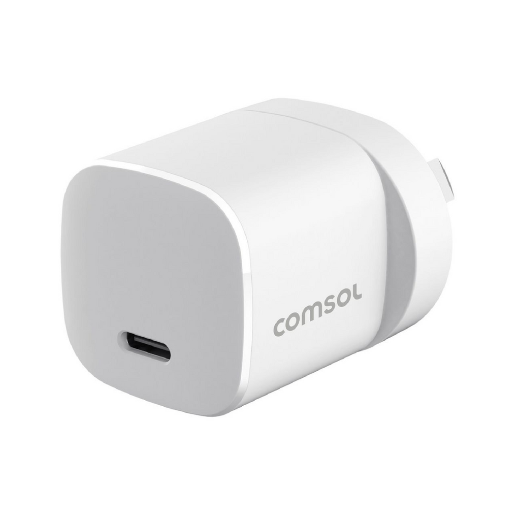 Comsol 30W GaN USB-C Wall Charger - White(AC30CW) - 1